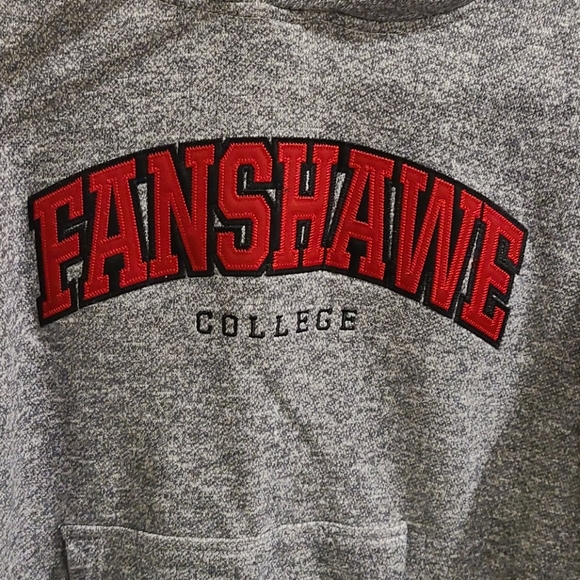 Fanshawe College Heathered Grey hoodie - Picture 2 of 5